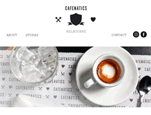Tablet Screenshot of cafenatics.com.au